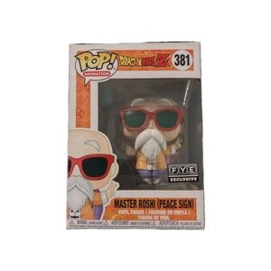 Master Roshi Peace Sign #381 Funko Pop Dragon Ball Z FYE Exclusive NIB